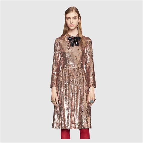 gucci glitter maxi dress